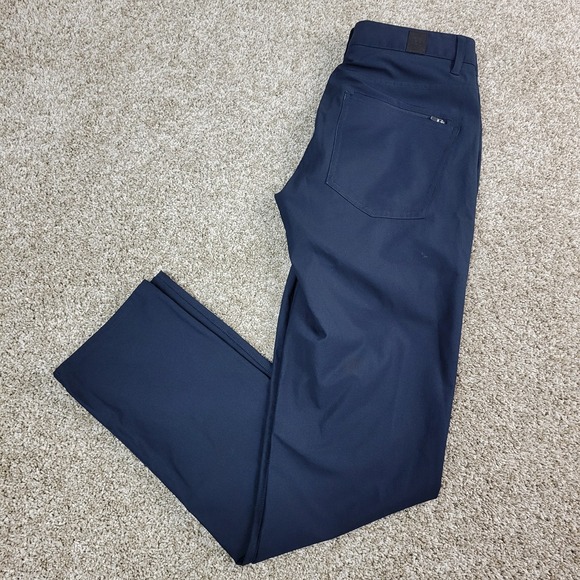 Vuori Meta Pant Athletic Slim Fit Mens 28 Navy Stretch Chino Pants - Picture 1 of 6